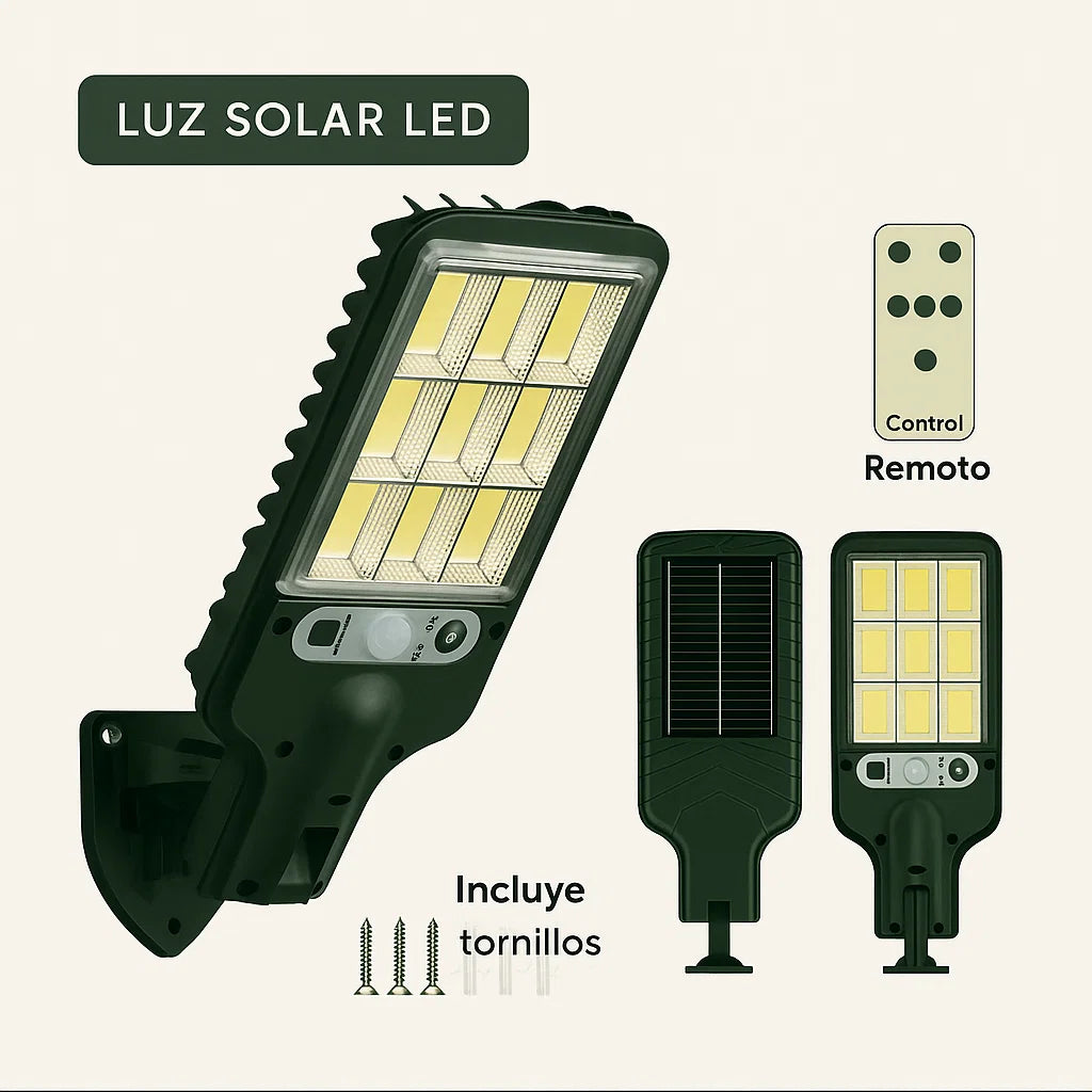 2X1 REFLECTOR SOLAR LED 1000W PARA EXTERIORES | SIN CABLES, SIN FACTURAS