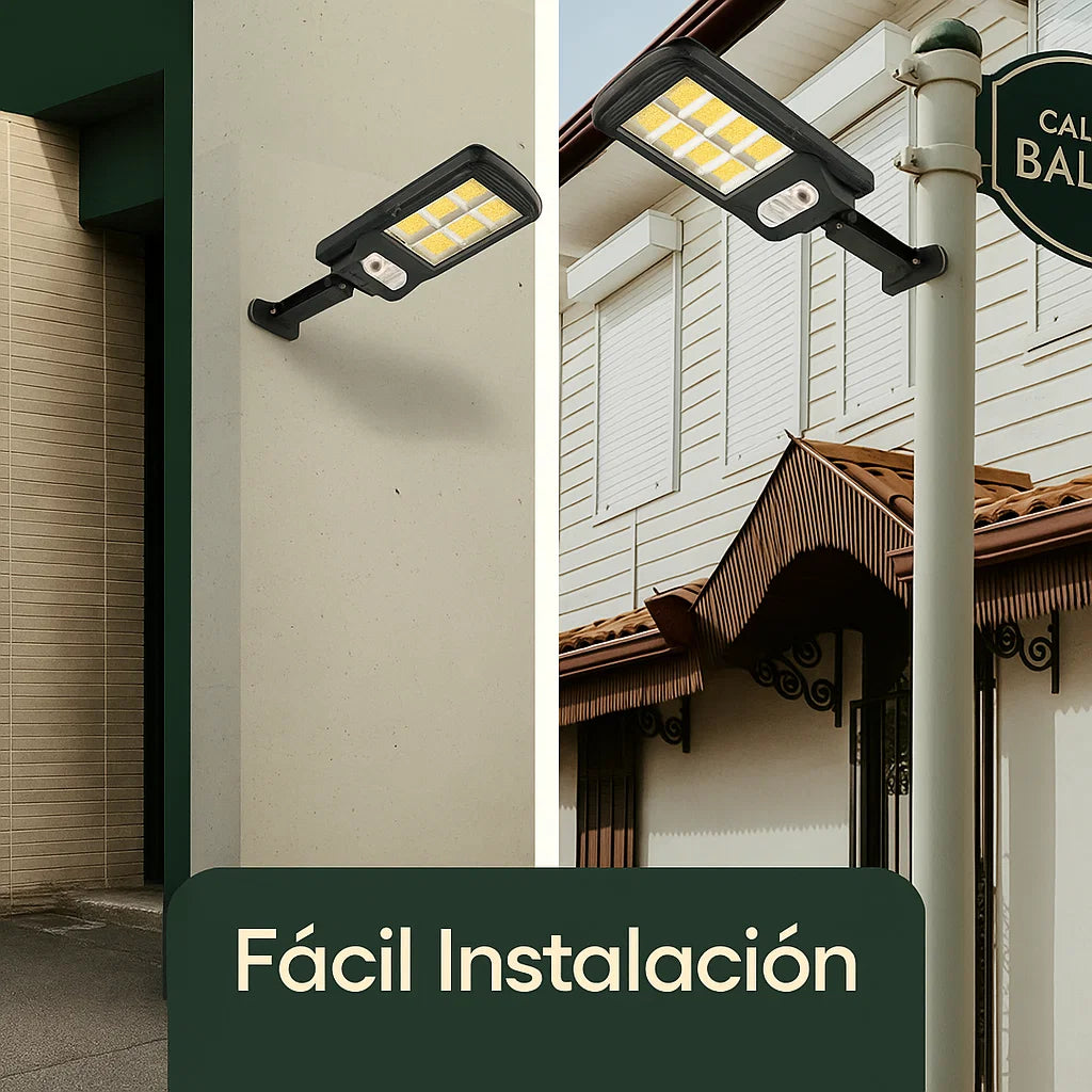 2X1 REFLECTOR SOLAR LED 1000W PARA EXTERIORES | SIN CABLES, SIN FACTURAS